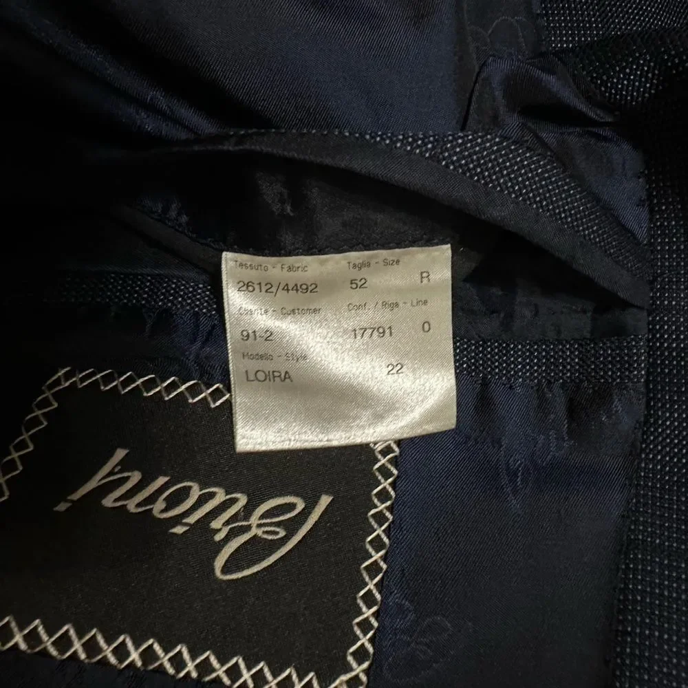 Brioni Blue Windowpane Jacket